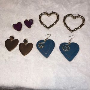 Great heart earrings!! Free shipping!!!